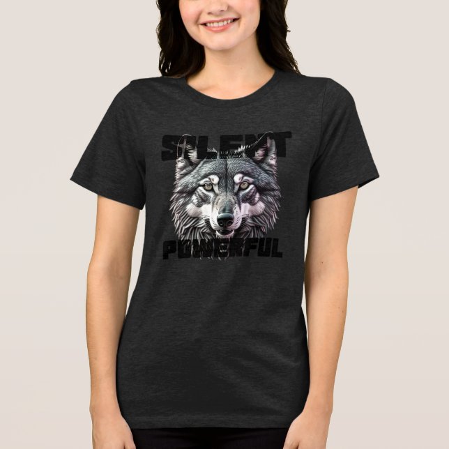 Silent Powerful Tri-Blend Shirt (Front)