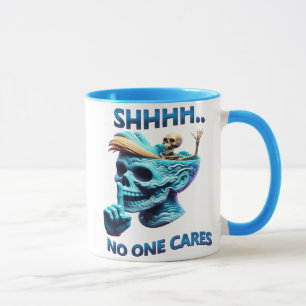 Silent Reaper Graphic Tee With Sassy Message Mug