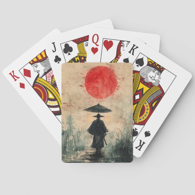 Silent Samurai Crimson Forest (2) Playing Cards (Back)