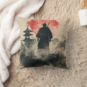 Silent Samurai Crimson Forest (3) Cushion