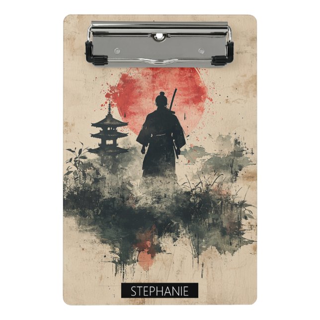 Silent Samurai Crimson Forest (3) Mini Clipboard (Front)