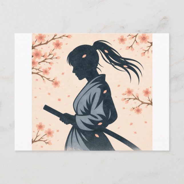 Silent Samurai – The Feminine Shadow Postcard (Front)