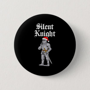 Silent Santa Knight Christmas Medieval Costume Men 6 Cm Round Badge