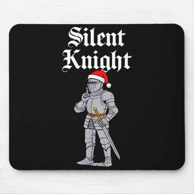 Silent Santa Knight Christmas Medieval Costume Men Mouse Pad (Front)