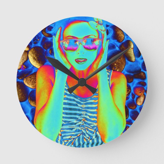 Silent Scream Round Clock (Front)
