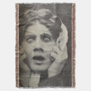 Silent Screen 1 Woven Throw Blanket