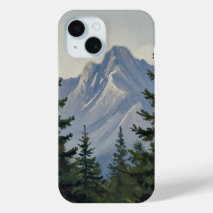 Silent Sentinels of the Alpine Ridge iPhone 15 Case