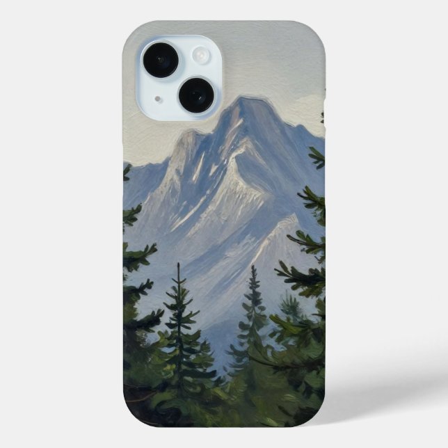 Silent Sentinels of the Alpine Ridge Case-Mate iPhone Case (Back)