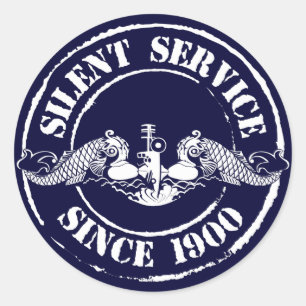 Silent Service Classic Round Sticker