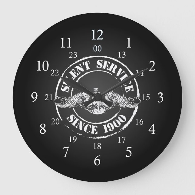 Silent Service Large Clock (Front)