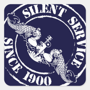 Silent Service Square Sticker