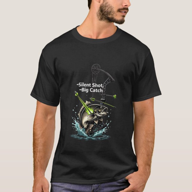Silent Shot Big Catch Compound Bowfishing T-Shirt (Front)