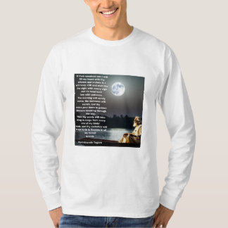 Silent Steps T-Shirt with Poem by Rabindranath