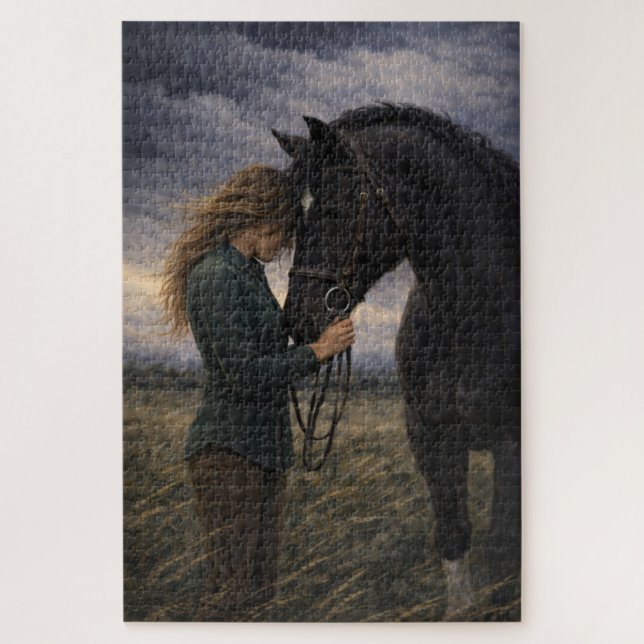 Silent Storm | Horse Art | Puzzle (Vertical)