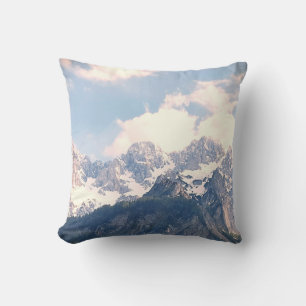 Silent Story Mountains Nature Photography Cushion