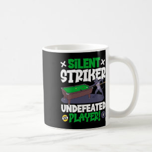 Silent Striker - Billiards And Cat  Coffee Mug
