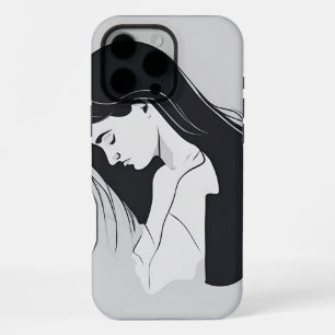 Silent Struggles: Sad Girl - iPhone / iPad case