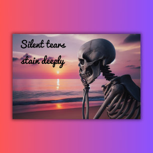 Silent tears stain deeply poster