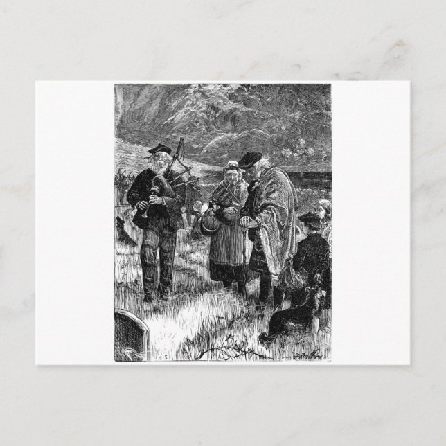 Silent they stood postcard (Front)