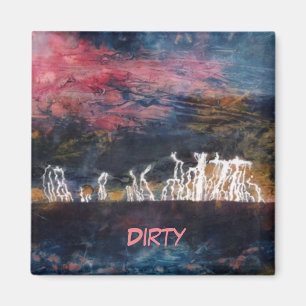 "Silent Thunder #2" Abstract Dishwasher Magnet