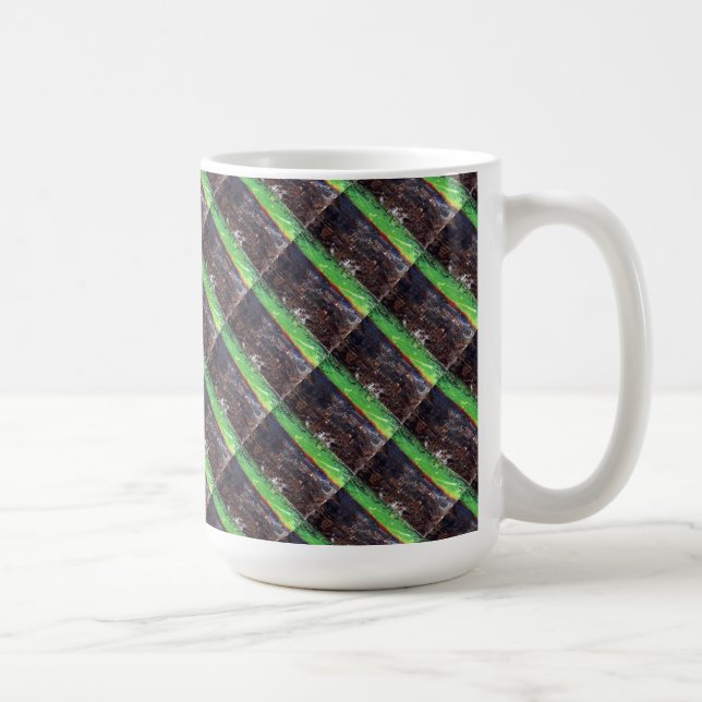 "Silent Thunder Tiled" Abstract Design Mug (Right)