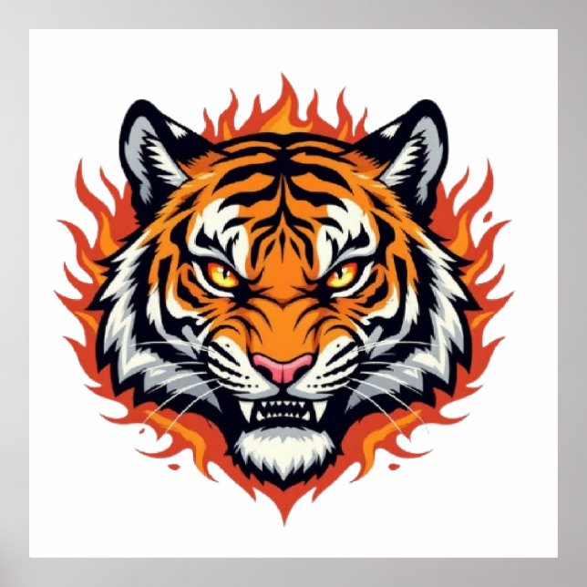 Silent Tiger – Precision and Power Poster (Front)