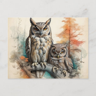 Silent Watchers of the Forest Postcard