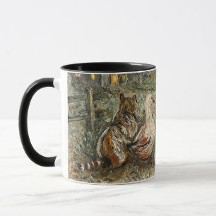 Silent Watching Whimsical Farmhouse Animals Mug