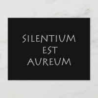 Silentium est aureum