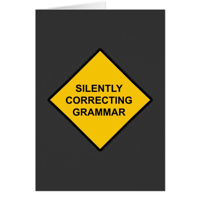 Silently Correcting Grammar (Front)