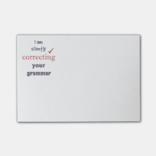 Silently Correcting your Grammar Funny Quote Post-it Notes