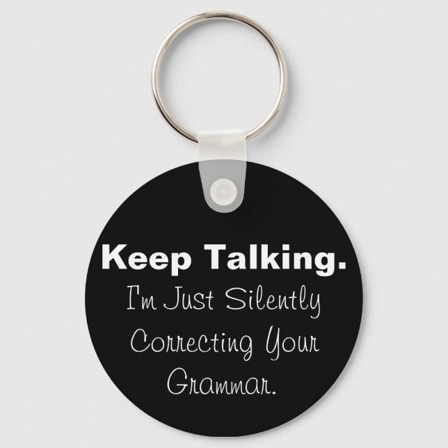 Silently Correcting Your Grammar Keychain (Front)