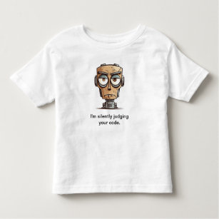 "Silently Judging your code" Toddler T-Shirt