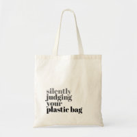 Silently Judging Your Plastic Bag