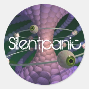 Silentpanic purple sticker