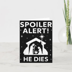 Siler Christmas Nativity Scene Funny Christian Slo Card