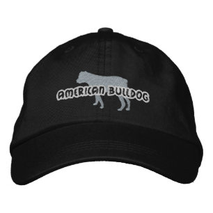 Silhouette American Bulldog Embroidered Hat