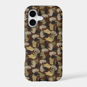 Silhouette Animal Camouflage Brown