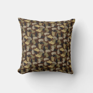 Silhouette Animal Camouflage Brown Cushion
