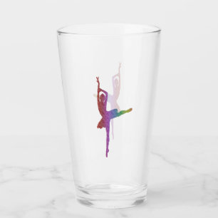 Silhouette Ballerina Glass Elegant Ballet Dance