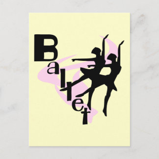 Silhouette Ballet T-shirts and Gifts Postcard