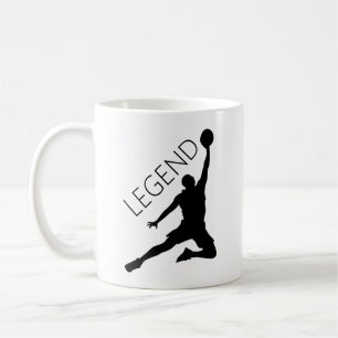Silhouette Basketball Player Coffee Mug