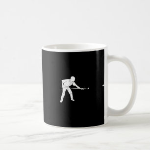 Silhouette Billiards 8 Eight Ll Snooker Pool Playe Coffee Mug