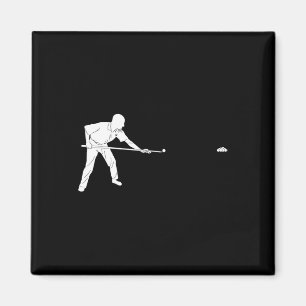 Silhouette Billiards 8 Eight Ll Snooker Pool Playe Magnet