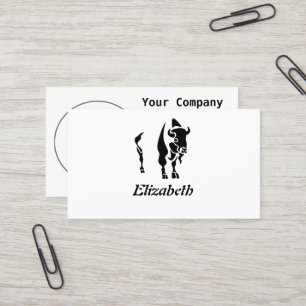 Silhouette Black Buffalo Business Card