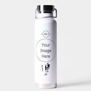 Silhouette Black Buffalo Water Bottle