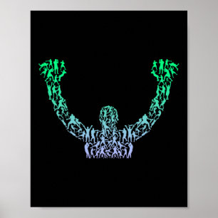 Silhouette Boys Boxer Shirt Boxer Shirt Mens Boxin Poster