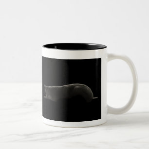 Silhouette Cat Two-Tone Coffee Mug