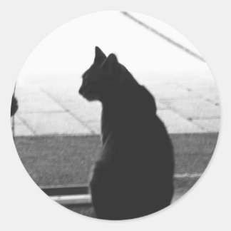 Silhouette Classic Round Sticker