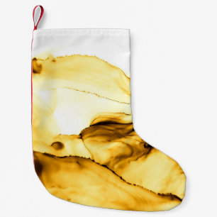 Silhouette Coconut Palm Tree Outdoors Small Christmas Stocking
